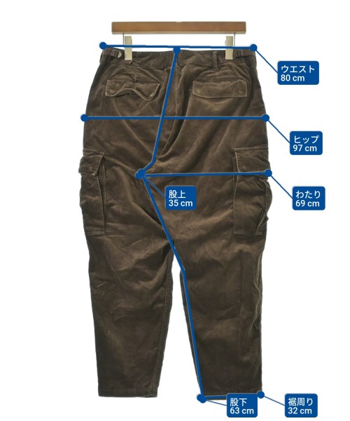 BEAMS（ビームス）カーゴパンツ 茶 サイズ:S メンズ/2200634203060