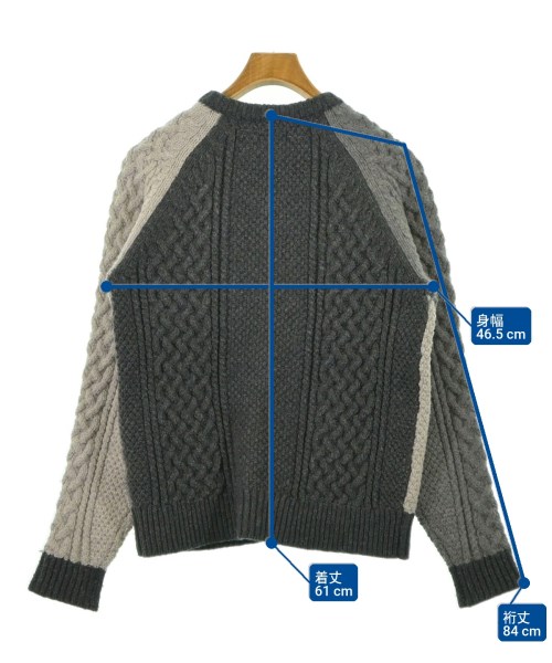 BEAMS（ビームス）カーディガン グレー サイズ:S メンズ/2200618400010