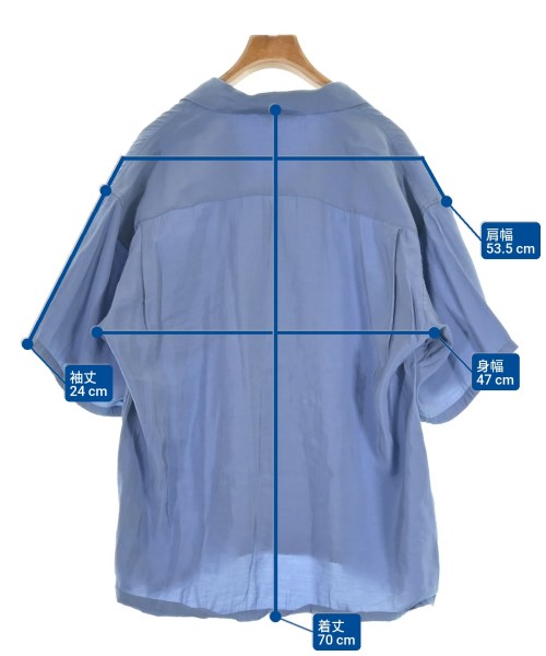 BEAMS（ビームス）カジュアルシャツ 青 サイズ:S メンズ/2200614674019