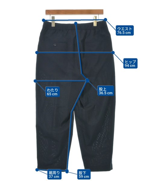 BEAMS（ビームス）スラックス 紺 サイズ:S メンズ/2200619817022