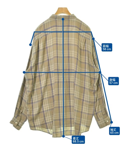 BEAMS（ビームス）カジュアルシャツ ベージュ サイズ:XL メンズ/2200672889080