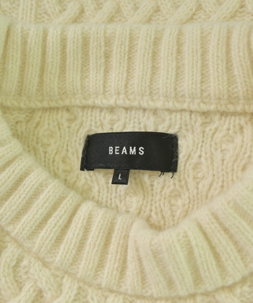 BEAMS（ビームス）ニット・セーター 白 サイズ:L メンズ/2200672513022