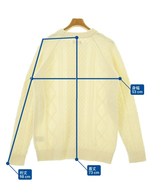 BEAMS（ビームス）ニット・セーター 白 サイズ:L メンズ/2200672513022