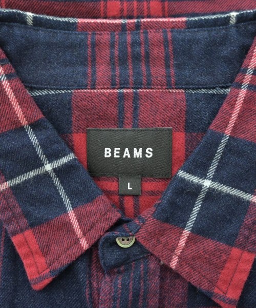 BEAMS（ビームス）カジュアルシャツ 赤 サイズ:L メンズ/2200675999069