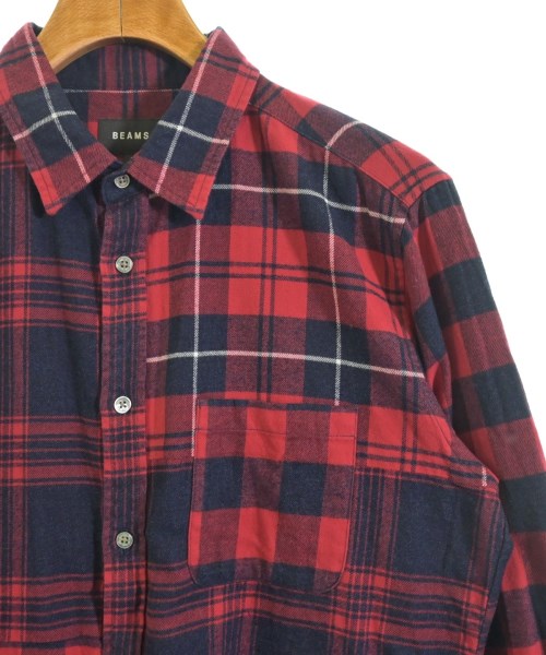 BEAMS（ビームス）カジュアルシャツ 赤 サイズ:L メンズ/2200675999069
