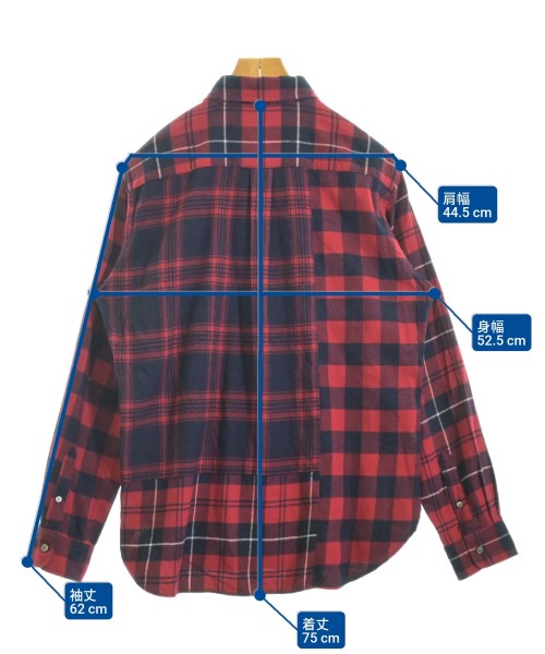 BEAMS（ビームス）カジュアルシャツ 赤 サイズ:L メンズ/2200675999069