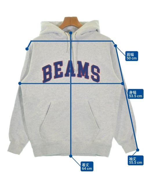 BEAMS（ビームス）パーカー グレー サイズ:S メンズ/2200676569018