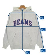 BEAMS（ビームス）パーカー グレー サイズ:S メンズ/2200676569018