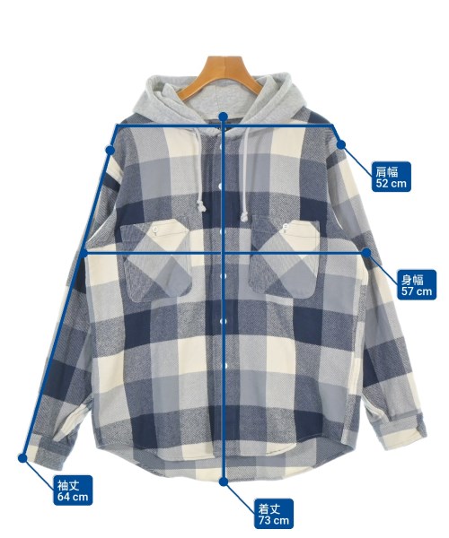 BEAMS（ビームス）カジュアルシャツ 紺 サイズ:S メンズ/2200671796792