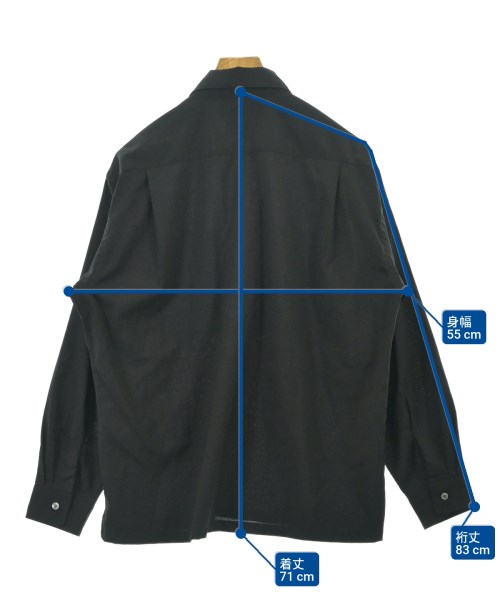 BEAMS（ビームス）カジュアルシャツ 黒 サイズ:S メンズ/2200676960020