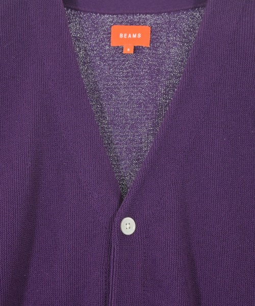 BEAMS（ビームス）カーディガン 紫 サイズ:S メンズ/2200676960044