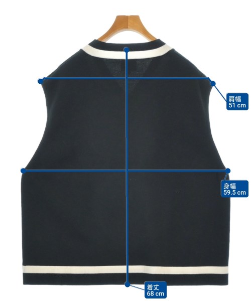 BEAMS（ビームス）ベスト 黒 サイズ:M メンズ/2200680094025