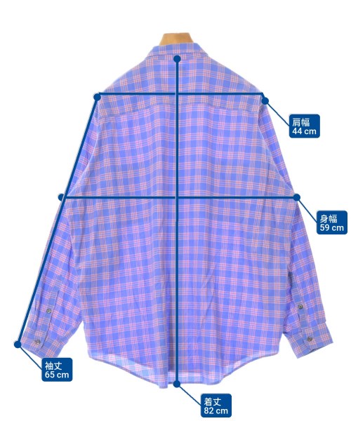 BEAMS（ビームス）カジュアルシャツ 青 サイズ:M メンズ/2200661071076