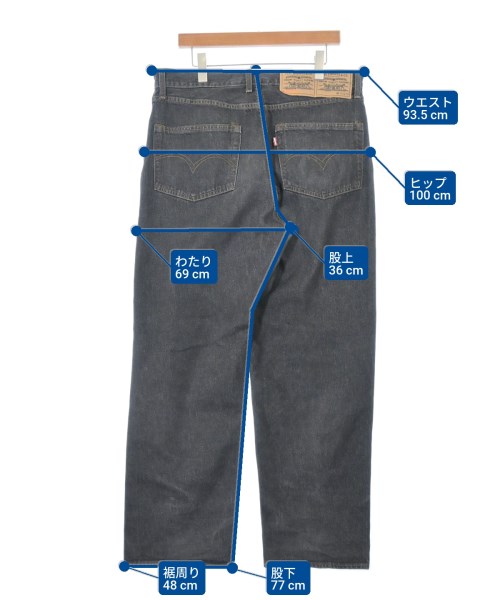 BEAMS（ビームス）デニムパンツ 黒 サイズ:34(XL位) メンズ/2200661071090