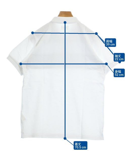 BEAMS（ビームス）ポロシャツ 白 サイズ:L メンズ/2200660473185