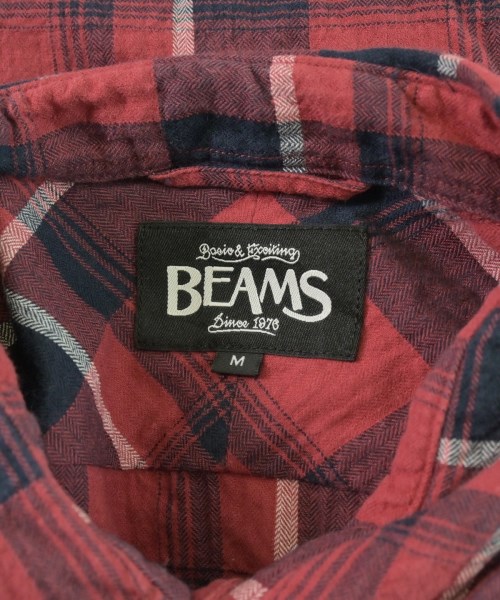 BEAMS（ビームス）カジュアルシャツ 赤 サイズ:M メンズ/2200709416111