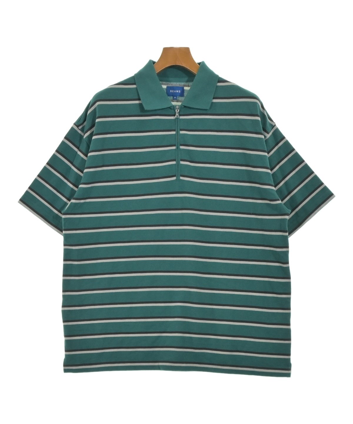 BEAMS（ビームス）ポロシャツ 緑 サイズ:M メンズ/2200646863061