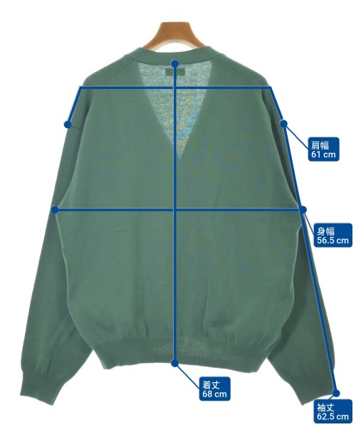 BEAMS（ビームス）カーディガン 緑 サイズ:L メンズ/2200648068105