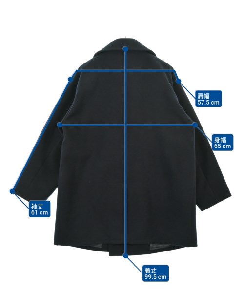 BEAMS（ビームス）ピーコート 紺 サイズ:S メンズ/2200648508014