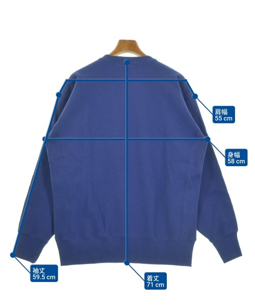 BEAMS（ビームス）スウェット 青 サイズ:L メンズ/2200639058061