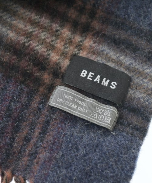 BEAMS（ビームス）マフラー 紺 サイズ:- メンズ/2200650309104