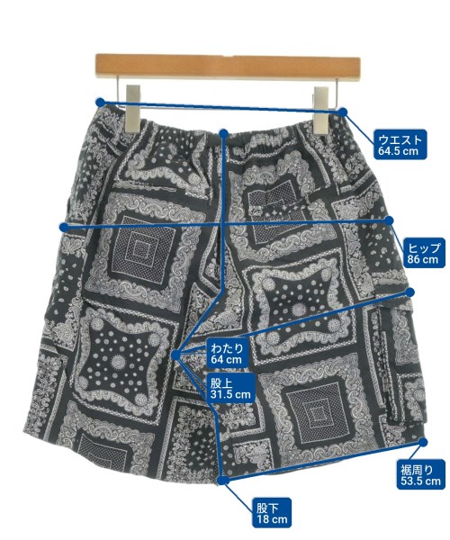 BEAMS（ビームス）ショートパンツ 黒 サイズ:M メンズ/2200653102047