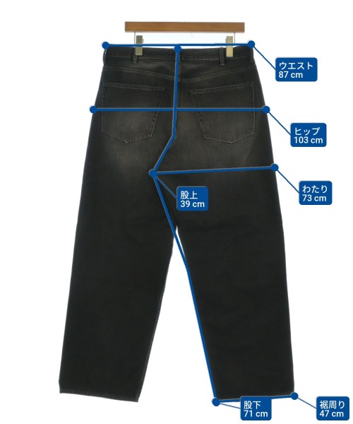 BEAMS（ビームス）デニムパンツ 黒 サイズ:-(L位) メンズ/2200654239049