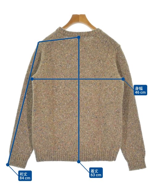 BEAMS（ビームス）ニット・セーター ベージュ サイズ:S メンズ/2200658524042