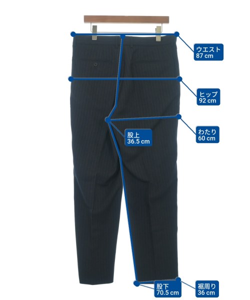 BEAMS（ビームス）スラックス 紺 サイズ:L メンズ/2200666889379