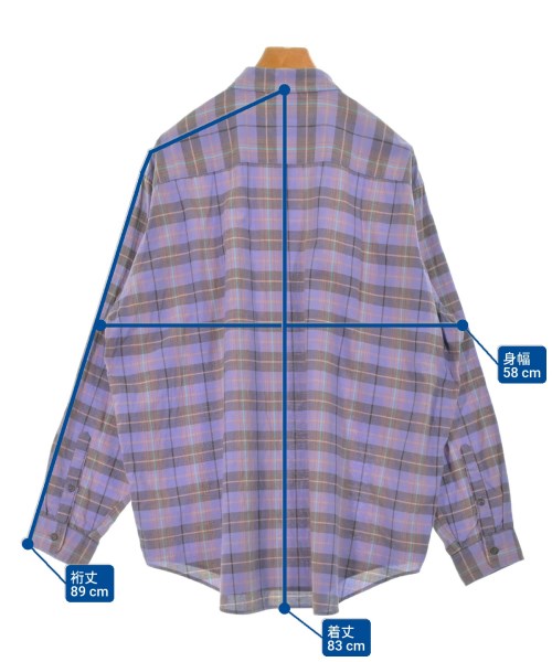 BEAMS（ビームス）カジュアルシャツ 紫 サイズ:L メンズ/2200669278088