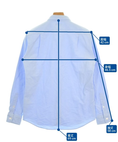 BEAMS（ビームス）カジュアルシャツ 青 サイズ:S メンズ/2200667792029