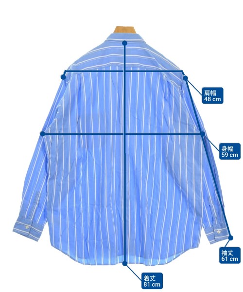 BEAMS（ビームス）カジュアルシャツ 青 サイズ:M メンズ/2200670511068