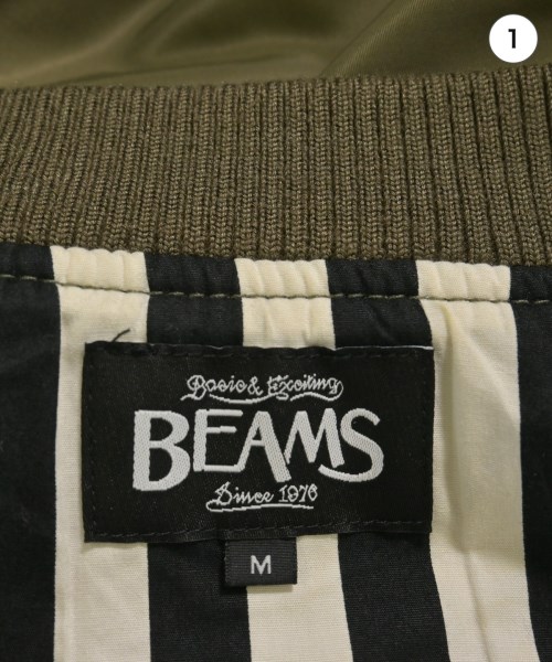 BEAMS（ビームス）ミリタリーブルゾン カーキ サイズ:M メンズ/2200735473027