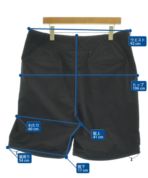 BEAMS（ビームス）ショートパンツ 黒 サイズ:XL メンズ/2200688744014