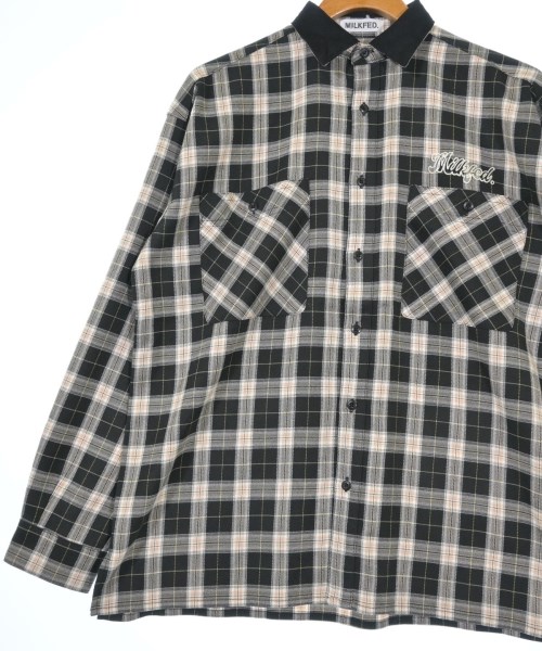 MILK FED（ミルクフェド）カジュアルシャツ 黒 サイズ:ONE メンズ/2200629370029