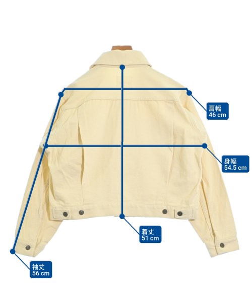 MILK FED（ミルクフェド）デニムジャケット 黄 サイズ:ONE レディース/2200662300052