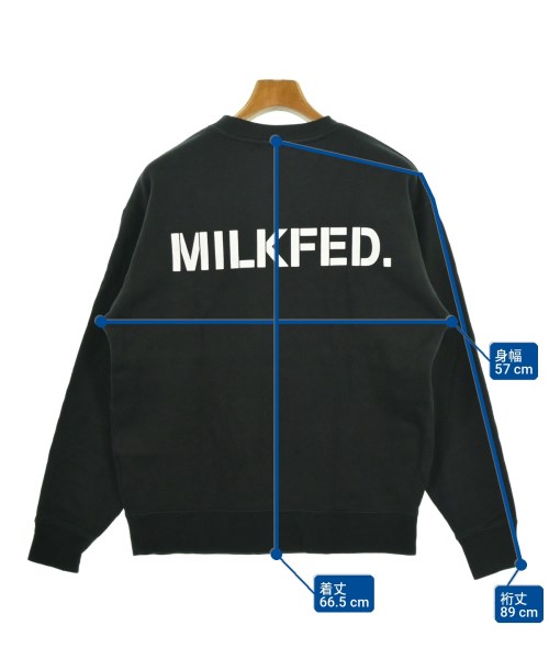 MILK FED（ミルクフェド）スウェット 黒 サイズ:ONE レディース/2200714347011