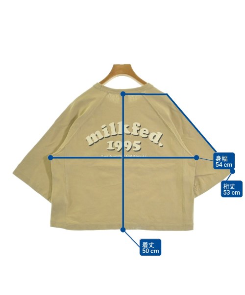 MILK FED（ミルクフェド）Tシャツ・カットソー ベージュ サイズ:M レディース/2200664614010