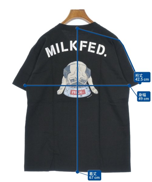 MILK FED（ミルクフェド）Tシャツ・カットソー 黒 サイズ:M レディース/2200671541064