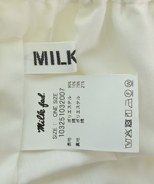 MILK FED（ミルクフェド）ミニスカート 白 サイズ:F レディース/2200684075068