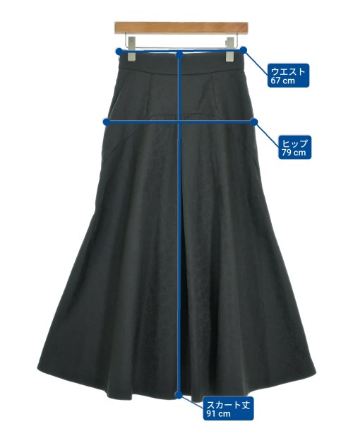 JILLSTUART（ジルスチュアート）ロング・マキシ丈スカート グレー サイズ:2(M位) レディース/2200622228044
