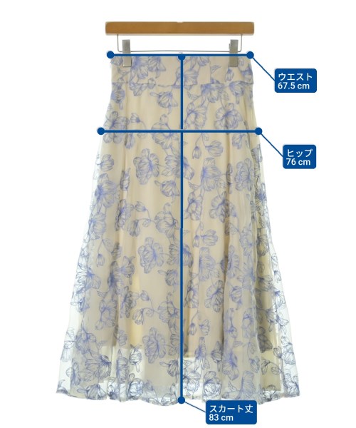 JILLSTUART（ジルスチュアート）ロング・マキシ丈スカート 白 サイズ:2(M位) レディース/2200633007072