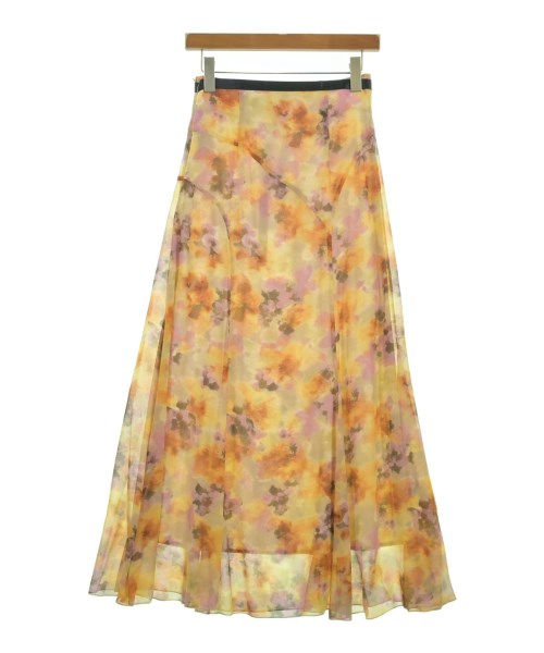 JILLSTUART（ジルスチュアート）ロング・マキシ丈スカート 黄 サイズ:4(XL位) レディース/2200642749581