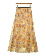 JILLSTUART（ジルスチュアート）ロング・マキシ丈スカート 黄 サイズ:4(XL位) レディース/2200642749611