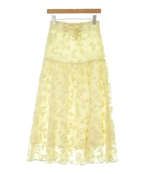 JILLSTUART（ジルスチュアート）ロング・マキシ丈スカート 黄 サイズ:2(M位) レディース/2200642751775
