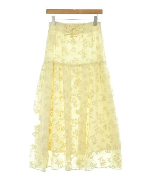 JILLSTUART（ジルスチュアート）ロング・マキシ丈スカート 黄 サイズ:2(M位) レディース/2200642751782