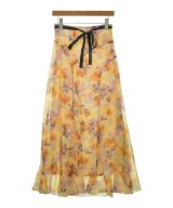 JILLSTUART（ジルスチュアート）ロング・マキシ丈スカート 黄 サイズ:4(XL位) レディース/2200642767455