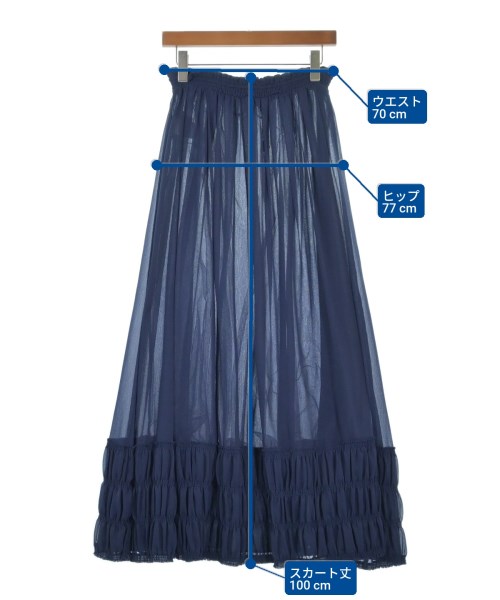 JILLSTUART（ジルスチュアート）ロング・マキシ丈スカート 紺 サイズ:2(M位) レディース/2200613860062