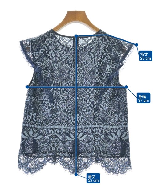 JILLSTUART（ジルスチュアート）ブラウス 紺 サイズ:S レディース/2200670503025