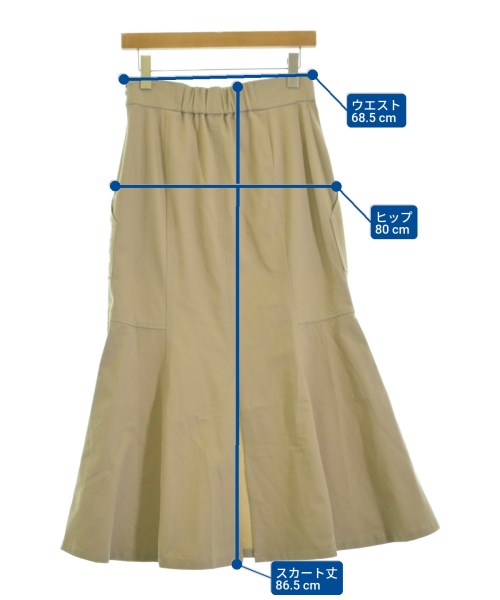 JILLSTUART（ジルスチュアート）ロング・マキシ丈スカート ベージュ サイズ:4(XL位) レディース/2200669521191